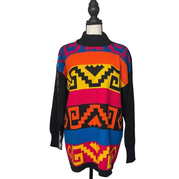 Flyer Sportswear Sweaters - Flyer abstract vintage sweater